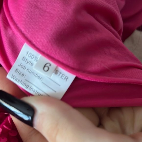 NWT MAGENTA FORMAL GOWN or PROM DRESS - Picture 6 of 8